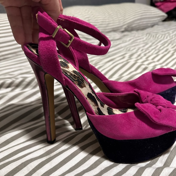 JESSICA SIMPSON PLATFORM HEELED SANDALS, SIZE 9/39 - Picture 3 of 6